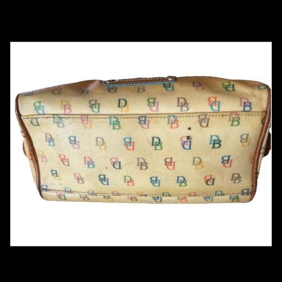 Dooney & Bourke Y2K Rainbow Signature Logo Monogram Satchel (yellowing PVC) - Picture 10 of 10